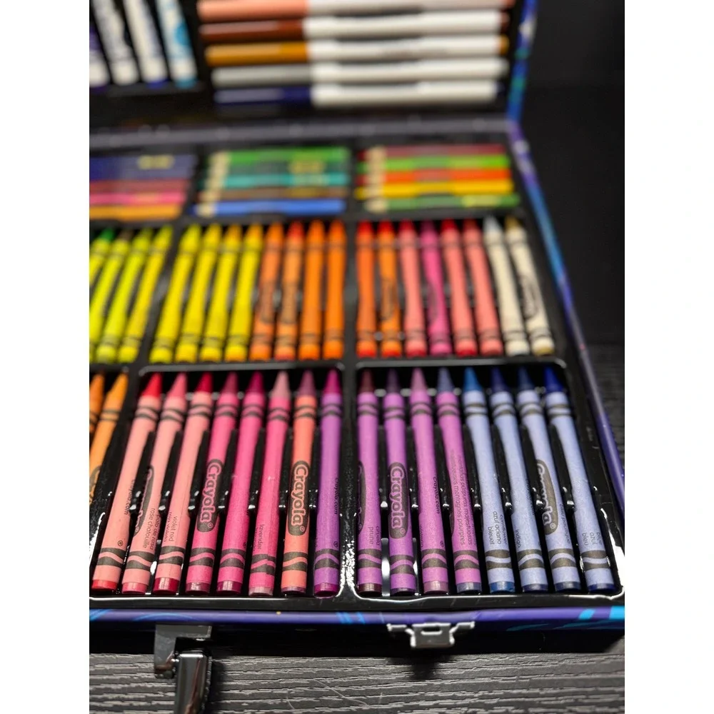 Crayola Ultimate Art Case Galaxy Space Theme Markers Crayons Pencils Set